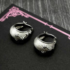 Star Silver Earrings Vintage Sterling Chunky Zircons