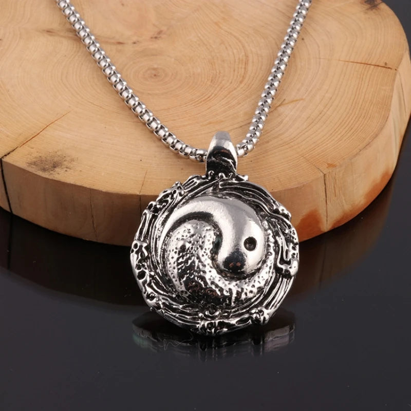 Yin Yang Steel Pendant Ethnic Style Versatile