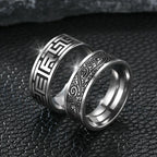 Retro Handcraft Statement Ring — Stainless Steel