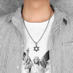 Star of David Pendant Necklace Stainless Steel