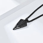 Nordic mythology Viking rune titanium steel necklace niche personality trendy men's cultural symbol pendant