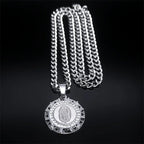 Holy Mary Steel Pendant Virgin Medal Our Lady