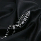 Punk Hip Hop Cassette Necklace Vintage Stainless Steel Men Necklace Chain Fashion Nightclub Rock Jewelry Gift