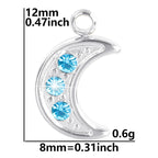 7Pcs No Fade Stainless Steel Wicca Moon Sun Egyptian Ankh Life Cross Pendant DIY Fatima Hand Turkish Evil Eye кулон Jewelry