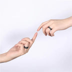 Ceramic Brushed Black Band Ring