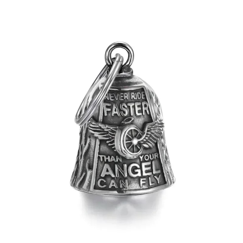 Norse Gods Odin Celtic Knot Motorcycle Bell Necklace Men's Punk Riding Rock Lucky Exorcism Amulet Jewelry