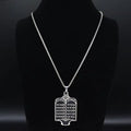 Hebrew Prayer Torah Scroll Necklace — SS