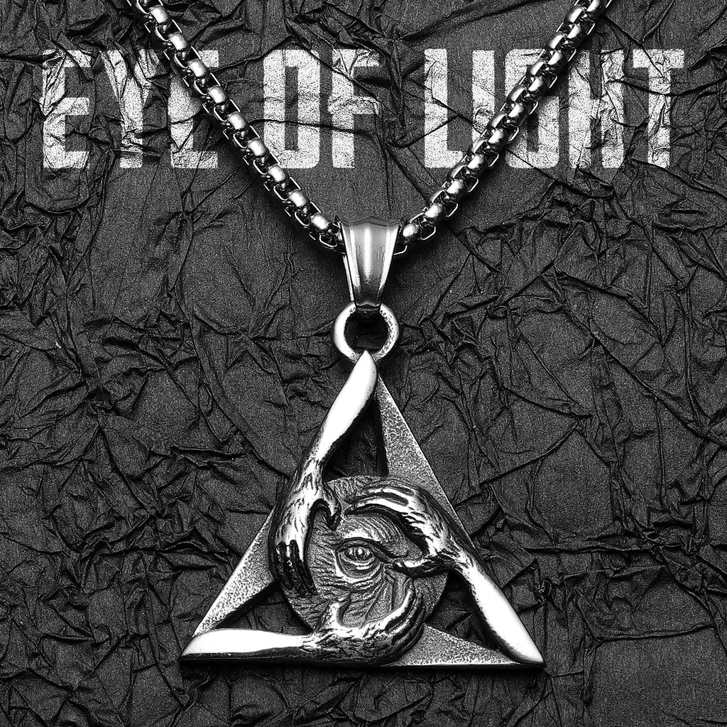Freemasonry Eye Pendant — Stainless Steel