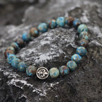 Simple Style Natural Stone Bracelet For Men Stainless Steel Metal Volcanic Rock Tiger Eyes Strand Braclet Perfect Gift Boyfriend