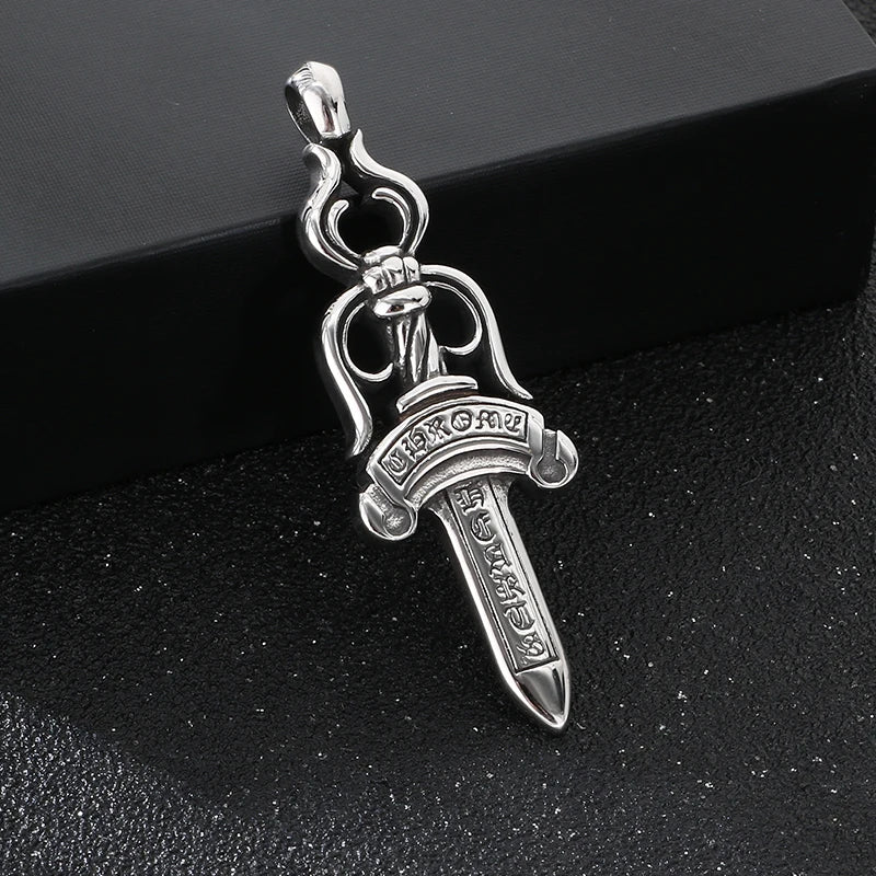 Trendy Retro Crow Prairie Wolf Double Sided Viking Tomahawk Pendant Necklace Charm Men's Necklace Metal Accessorie Party Jewelry