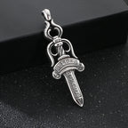Trendy Retro Crow Prairie Wolf Double Sided Viking Tomahawk Pendant Necklace Charm Men's Necklace Metal Accessorie Party Jewelry
