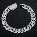 Iced Out Cuban Chain Necklace Stainless Steel 11MM