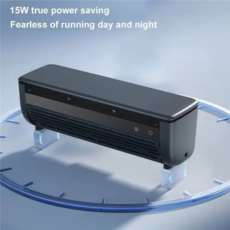 【KITCHEN GADGET】Wall-Mounted Mini Air Cooler Leafless Quick Cooling Fan Conditioner Wireless Quiet Electric With Remote