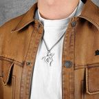 Great White Shark Hollow Men Necklaces Stainless Steel Pendant Sweater Chain Women Punk Fashion Jewelry Accessories