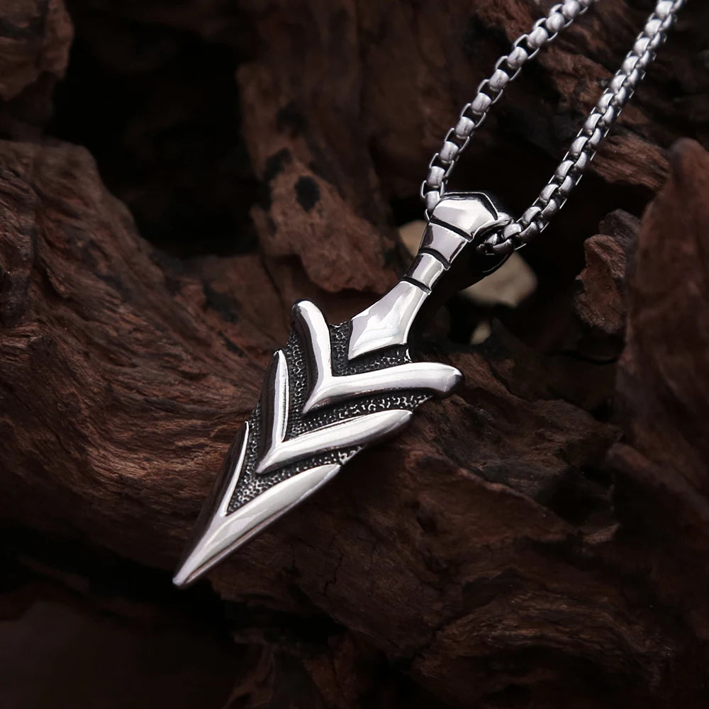 Arrow Pendant — Stainless Steel