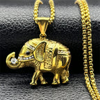 Iced Out Steel Pendant Lovely Faja Rhinestone