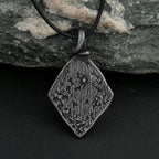 Compass Viking Steel Pendant Vintage Nordic