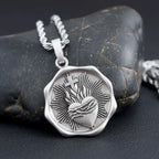 Heart of Thorns Cross Pendant — 925 Silver