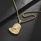 Jesus Pendant Necklace — Stainless Steel