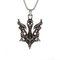 Retro Gothic Golden Cross Skull Pendant Necklace for Men Fashion Party Rock Motorcycle Riding Punk Jewelry Gift