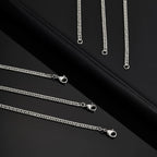 Vnox Cuban Chain Necklace for Men 45cm 60cm 70cm Length Option Vintage Metal Collar Punk Stainless Steel Curb Link Chain Chokers