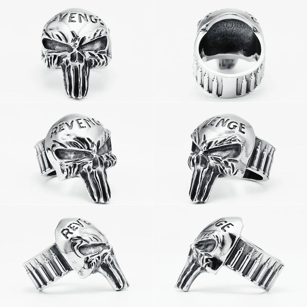 Revenger Demon Skull Ring — Stainless Steel