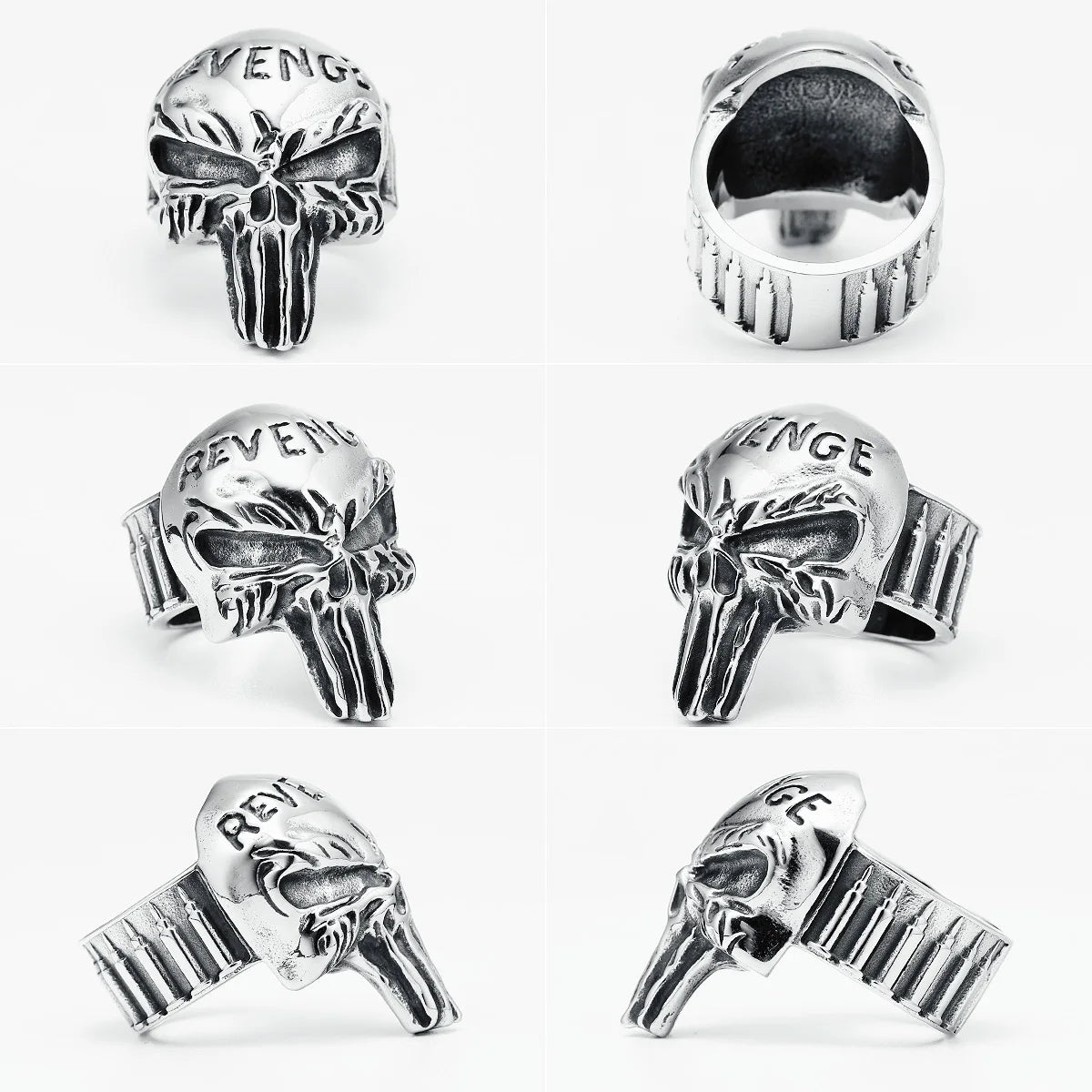 Revenger Demon Skull Ring — Stainless Steel