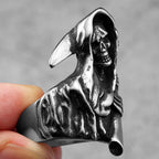 Grim Reaper Skull Ring — Stainless Steel