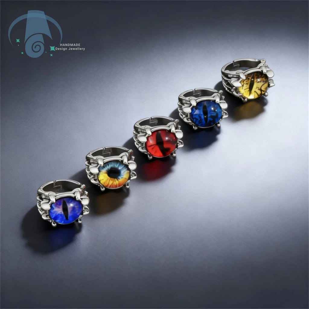 Dragon Claw Ring Eagle Talon Adjustable Opening Ring Punk Gothic Eye Jewelry For Men Women Unisex Vintage Style Hand