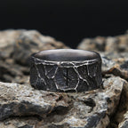 Punk Vintage Nordic Viking Rune Ring Stainless Steel Biker Amulet Ring For Men Women Unique Simple Jewelry Gift Dropshipping