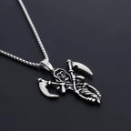 Skull Reaper Steel Pendant European American Versatile