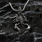 Exquisite Stainless Steel Scorpion Pendant Men Sweater Chain Stainless Steel Scorpion Necklace Jewelry