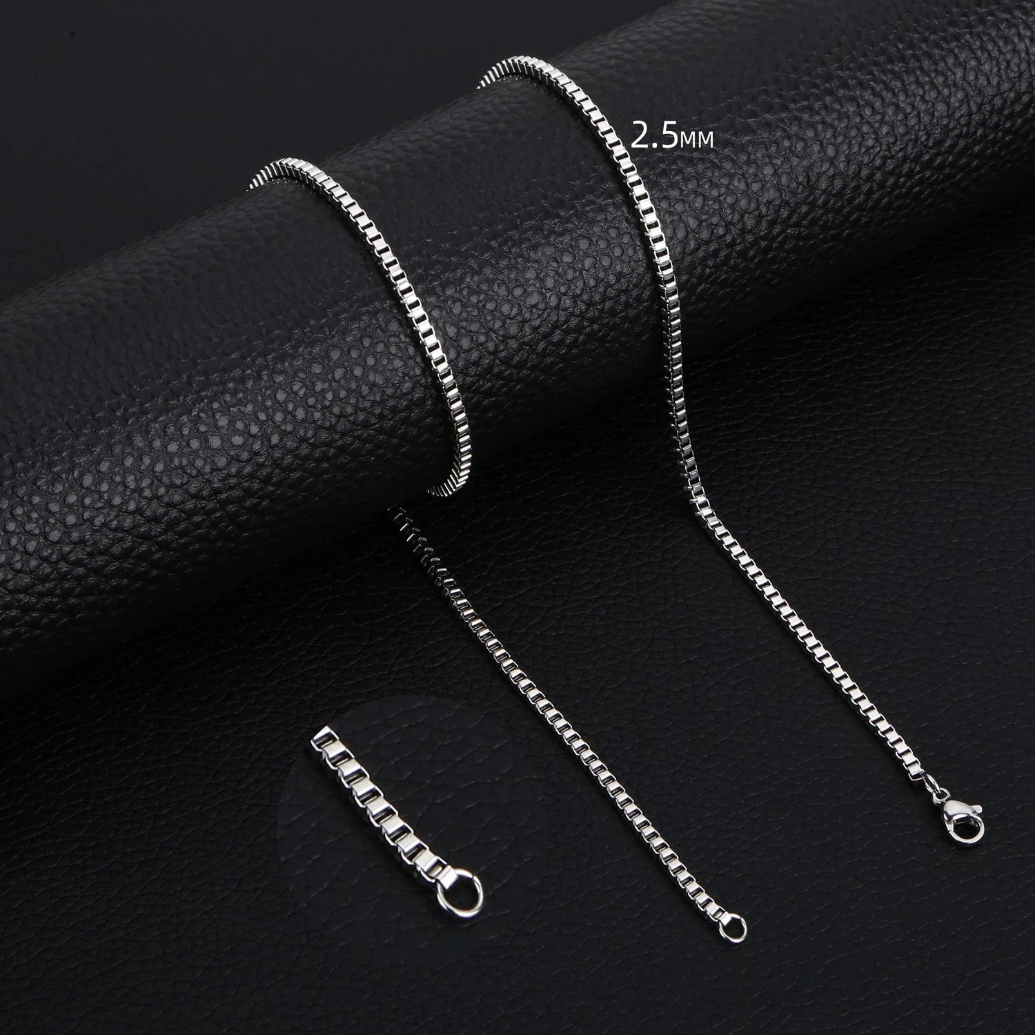 Box Chain Necklace — Stainless Steel 3mm