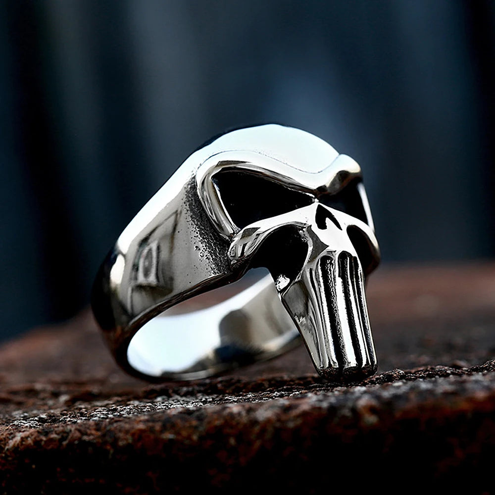 Punisher Skull Biker Ring — Stainless Steel