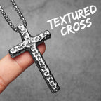 Cross Pendant Necklace — Stainless Steel