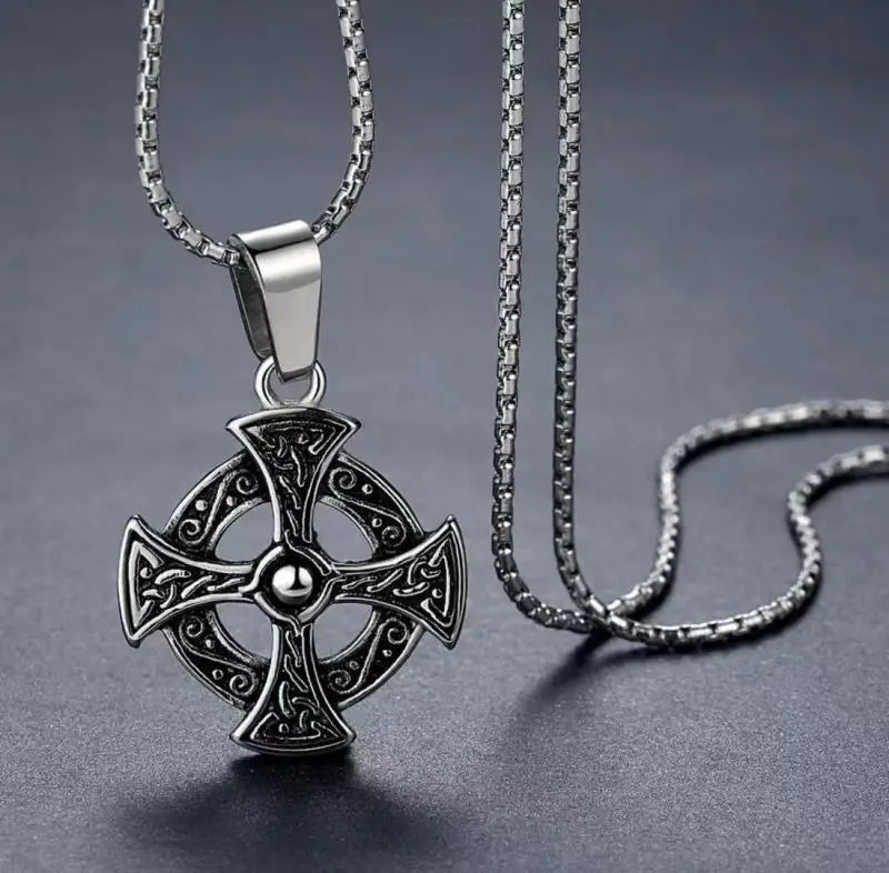 Viking Stainless Steel Pendant Necklace