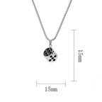 Gambling Dice Pendant Choker Necklace — Zinc Alloy