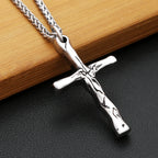 Cross Steel Pendant Vintage Punk Unique