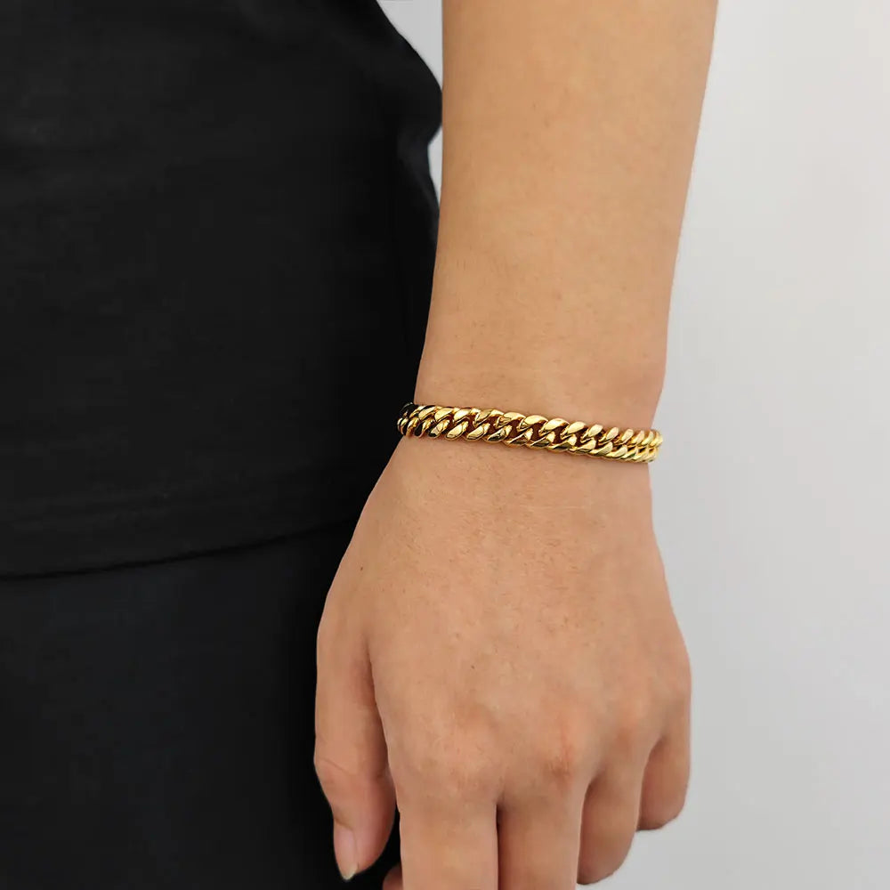 Stainless Steel Cuban Bracelet Miami 6/8MM