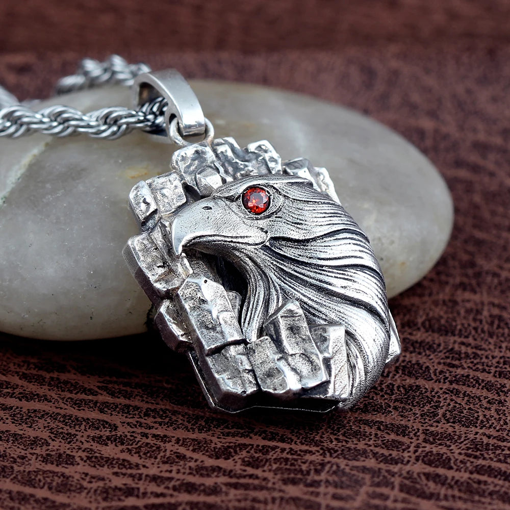 Eagle Head Pendant — Stainless Steel
