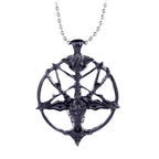 LaVeyan Baphomet Sigil Pendant Necklace — Inverted Pentagram