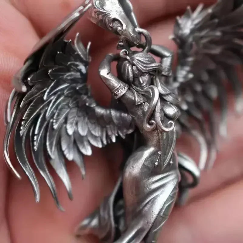 Angel Stainless Steel Pendant Necklace