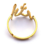 Steel Ring Vintage Arab Islam Allah Prayer