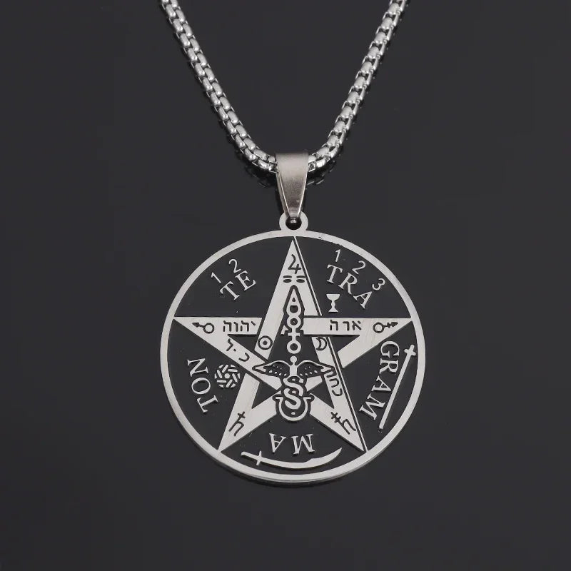 Witchcraft Pentagram Pendant Necklace — Stainless Steel