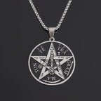Witchcraft Pentagram Pendant Necklace — Stainless Steel