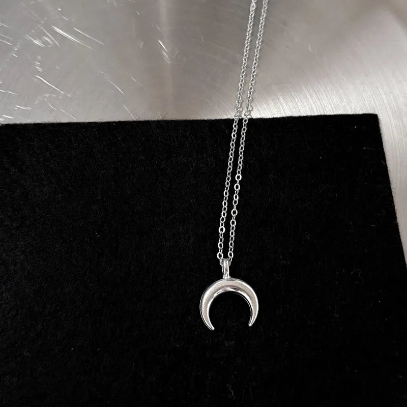Y2K Star Cross Pendant Necklace — Stainless Steel