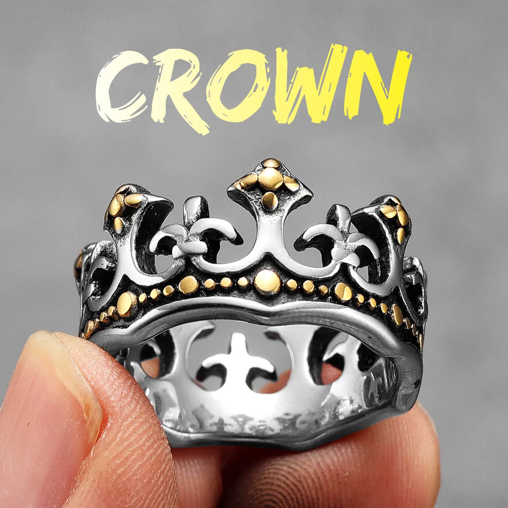Crown Ring — Stainless Steel