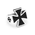 Iron Cross Ring — Stainless Steel