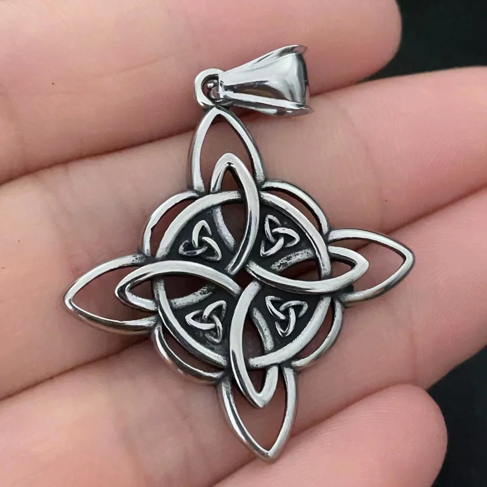 Multi-style Vintage Viking Necklace Men Amulet Nordic Tree of Life Celtic Stainless Steel Pendant Chain Jewelry Wholesale