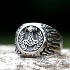 New Stainless Steel Viking Thor's Hammer Mjolnir Ring Men Wedding Anels Womens Band Jewelry Gift Anel free shipping